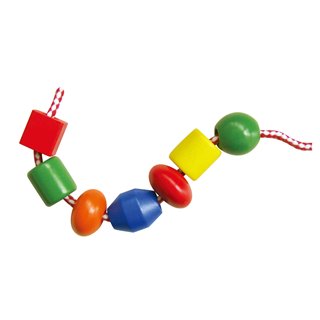 Lacing beads - 90 pieces and 5 cords